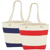 Capri Stripes Cotton Tote