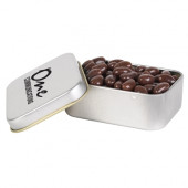 Chocko Beanz In Silver Rectangular Tins