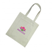 Cotton Tote Bag with Front Pouch