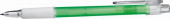 Green Frosted Ballpoint Pen with Rubber Grip