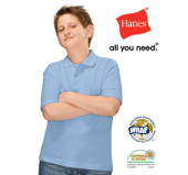 Hanes Junior Heavyweight Polo