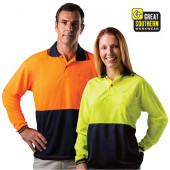 Hi Vis Long Sleeve Polo