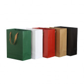 Large Crosswise Paper Bag with Fabric Flat Handle(320 x 250 x 110mm) 