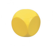 Multicolour Logo Stress Reliever Dice Shape Yellow