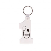 Number 1 Durasoft Keyring 