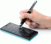 Plastic Ball Pen with Stylus and Led 