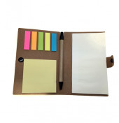 Pocket Notepad with sticky notes and marker 