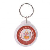 Round Acrylic Keyring 