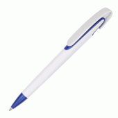 Solid White with Lining Colour Plastic Pen 