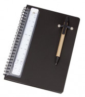 Spiral A5 Notebook with Pen and Scale Ruler