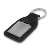 Square Leather Keyring 