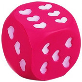 Stress Reliever Dice Shape Hearts