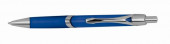 Translucent Ballpoint Pen with Metal Clip in Blue 