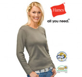 Women's Hanes Beefy Long Sleeve T